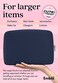 Embla Large Makeup Bag and Waterproof Nylon Travel Toiletry Bag Large Capacity Cosmetic Zipper Pouch Navy Blue