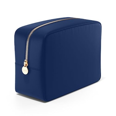 Embla Large Makeup Bag and Waterproof Nylon Travel Toiletry Bag Large Capacity Cosmetic Zipper Pouch Navy Blue