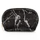 Ethereal Large Cosmetic Bag Marble Black Travel Makeup Bag Waterproof Makeup Organizer Bag Portable Makeup Bag Purse Small Toiletry Bag for Women