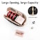 Ethereal Large Cosmetic Bag Marble Black Travel Makeup Bag Waterproof Makeup Organizer Bag Portable Makeup Bag Purse Small Toiletry Bag for Women