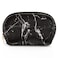Ethereal Large Cosmetic Bag Marble Black Travel Makeup Bag Waterproof Makeup Organizer Bag Portable Makeup Bag Purse Small Toiletry Bag for Women