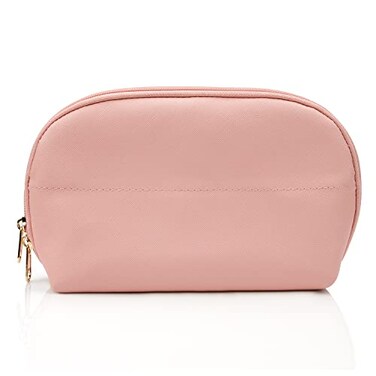 Ethereal Large Cosmetic Pouch Lightweight Makeup Bag for Purse Travel Zipper Pouch Makeup Accessories Organizer Pink