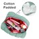 E-Tree ETree Cute Makeup BagQuilted Cosmetic BagMake up Pouch for PurseToiletry Zipper PouchCheckered BagTravel CaseStorage Pouches for Organization Green