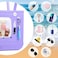 Everfunny 3 Packs Clear Bogg Beach Tote Bag with 2 Pack Insert Hooks Accessories for Bogg Bags Travel Makeup Clean Toiletry Brush Organizer Cosmetic Divider Storage Inner Pouch White set of 2