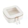 FASAOH Small Clear Makeup Bag Travel Cosmetic Case Portable Make Up Organizer Traveling Compact Car Bag for Essentials Transparent Toiletry Bag with Zipper