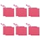 Fassave 12 Pack DIY Craft Cotton Canvas Bag MultiPurpose Cosmetic Bag Makeup Pouches with Zipper Travel Toiletry Bag XS Hot Pink