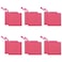 Fassave 12 Pack DIY Craft Cotton Canvas Bag MultiPurpose Cosmetic Bag Makeup Pouches with Zipper Travel Toiletry Bag XS Hot Pink