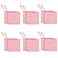 Fassave 12 Pack DIY Craft Cotton Canvas Bag MultiPurpose Cosmetic Bag Makeup Pouches with Zipper Travel Toiletry Bag XS Pink