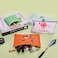 Fassave 12 Pack DIY Craft Cotton Canvas Bag MultiPurpose Cosmetic Bag Makeup Pouches with Zipper Travel Toiletry Bag XS Pink