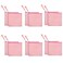 Fassave 12 Pack DIY Craft Cotton Canvas Bag MultiPurpose Cosmetic Bag Makeup Pouches with Zipper Travel Toiletry Bag XS Pink