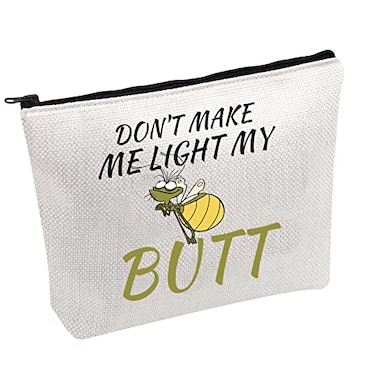 FOTAP Funny Firefly Raymond Cosmetic Bag Frog Princess Gifts Princess Friends Ray Inspired Gifts Princess Lover Gift BUTT