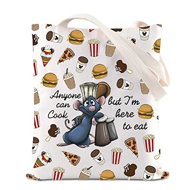 FOTAP Remy Quote Gift Anyone Can Cook Quote Tote Bag Remy Inspired Handbag Mouse Chef shoulder Bag anyone cook T