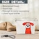 luixd Funny Make Up Bag For Woman Cosmetic Bag With Hand Strap Orange Dog Lined Toiletry Bag Comic Theme Pouch Organizer With Zipper Women Essentials Accessories B03