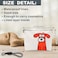 luixd Funny Make Up Bag For Woman Cosmetic Bag With Hand Strap Orange Dog Lined Toiletry Bag Comic Theme Pouch Organizer With Zipper Women Essentials Accessories B03