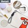 luixd Funny Make Up Bag For Woman Cosmetic Bag With Hand Strap Orange Dog Lined Toiletry Bag Comic Theme Pouch Organizer With Zipper Women Essentials Accessories B03