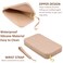 FUSMYE Set of 2 Zipper Makeup Brushes Bag For Travel Large Silicone Makeup Brush Holder Washable Make Up Brushes Pouch Case Makeup Tools for Organizing Cosmetics Daily Work