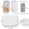 Gberlczz Clear Hard Zipper Case for Storage Durable Clear Zipper Pouches Hard Plastic Zippered Pouch for Snacks Toy Travel Organizer