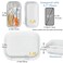Gberlczz Clear Hard Zipper Case for Storage Durable Clear Zipper Pouches Hard Plastic Zippered Pouch for Snacks Toy Travel Organizer