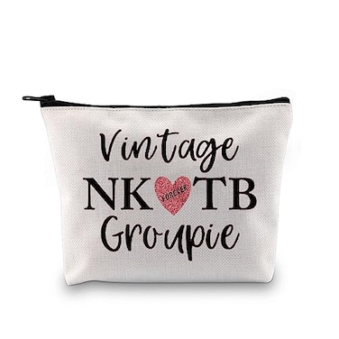 GJTIM Boy Group Music Band Fan Vintage Groupie Zipper Pouch Celebrity Gift Makeup Bag for Music Lovers Groupie Bag
