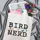 GJTIM Ornithologist Gift Bird Nerd Zipper Makeup Bag for Bird Lovers Bird Nerd Tote