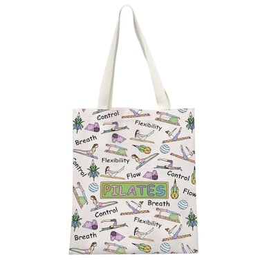 GJTIM Pilates Instructor Gift Fitness Teacher Coach Exercise Workout Cosmetic Bag Pilates Tote