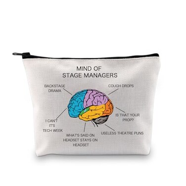 GJTIM Stage Manager Gift Musical Theater Backstage Gift Mind Of Stage Manager Makeup Bag Stage Manager Bag