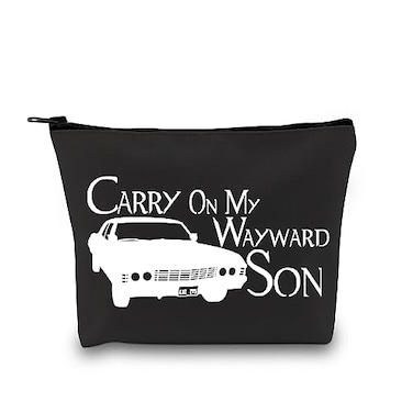 GJTIM TV Show Inspired Carry Way Makeup Cosmetic Bag for Fans BFF GiftCarry On BLK