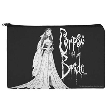 GRAPHICS &amp; GRAPHICS MORE Corpse Bride Logo and Silhouette Makeup Cosmetic Bag Organizer Pouch