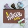 GRAPHICS & GRAPHICS MORE Willy Wonka and the Chocolate Factory Wonka Bar Logo Makeup Cosmetic Bag Organizer Pouch