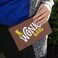 GRAPHICS & GRAPHICS MORE Willy Wonka and the Chocolate Factory Wonka Bar Logo Makeup Cosmetic Bag Organizer Pouch