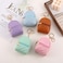 Grurun Mini Backpack Cute Cosmetic Bag for Women Creative Cute Pendant Keychain Keychains Keyrings PU Leather Makeup Bag Key Lipstick Card Holder Data Cable Organizer Zipper Pouch