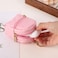 Grurun Mini Backpack Cute Cosmetic Bag for Women Creative Cute Pendant Keychain Keychains Keyrings PU Leather Makeup Bag Key Lipstick Card Holder Data Cable Organizer Zipper Pouch
