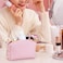 HAOGUAGUA Makeup Bag Pouch Purse Organizer Waterproof Travel Cosmetic Organizer for Women Medium Size Pink