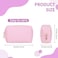 HAOGUAGUA Makeup Bag Pouch Purse Organizer Waterproof Travel Cosmetic Organizer for Women Medium Size Pink