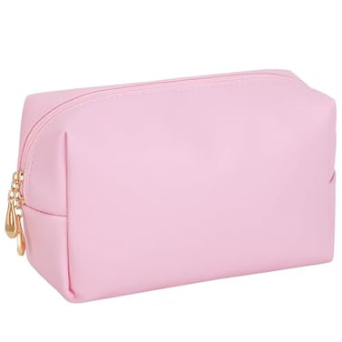 HAOGUAGUA Makeup Bag Pouch Purse Organizer Waterproof Travel Cosmetic Organizer for Women Medium Size Pink