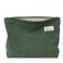 HAPPYHEIDI Corduroy Makeup Bag with Compartment Cosmetic Toiletry Travel Pouch Make Up Accessory Organizer Zipper Closure Canvas Lined