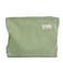 HAPPYHEIDI Fresh Green Corduroy Makeup Bag with Compartment Cosmetic Toiletry Travel Pouch Make Up Accessory Purse Organizer Canvas Lined