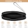 HHQQWZ Portable Silicone Makeup Bag for Women Small Travel Waterproof Toiletry Cosmetic Bag Zipper Closure Organizer Makeup Case with Handle Black