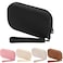 HHQQWZ Portable Silicone Makeup Bag for Women Small Travel Waterproof Toiletry Cosmetic Bag Zipper Closure Organizer Makeup Case with Handle Black