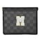 HIGH FIT Leather Pocket Cosmetic Bag for PurseInitial Makeup Bag Lipstick Cosmetic Accessories Organizer M Black