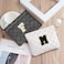 HIGH FIT Leather Pocket Cosmetic Bag for PurseInitial Makeup Bag Lipstick Cosmetic Accessories Organizer M Black