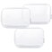 Homtable Clear Plastic Toiletry Bag Zippered Carry Pouch White Large 3