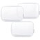 Homtable Clear Plastic Toiletry Bag Zippered Carry Pouch White Large 3