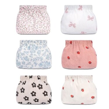 honitty Mini Makeup PouchCorduroy Elastic Wallet Storage for WomenCute Small Lipstick Bag for Purse