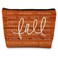 ignytiger Fall Orange Makeup Bag Thanksgiving Gifts for Women Fall Themed Cosmetic Gifts Bag Purse