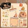 IN Chenthy Kawaii Capybara Pencil Case Kit with Plush NotepadPendantStickersBinder clipsDiary ClipPens 5Layer Large Capacity Capybara Stationery Set Gifts for Office Makeup Black