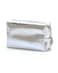 Intonowa Small Makeup Bag Silver Leather Makeup pouch Waterproof Cosmetic Bags for Women