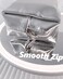 Intonowa Small Makeup Bag Silver Leather Makeup pouch Waterproof Cosmetic Bags for Women