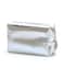Intonowa Small Makeup Bag Silver Leather Makeup pouch Waterproof Cosmetic Bags for Women