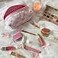 irLocy Coquette Bow Y2k Makeup Bag Cute Quilted Make Up Pouch Small Preppy Floral Cosmetic Bag Toiletry Organizer Bag Pink bow tie